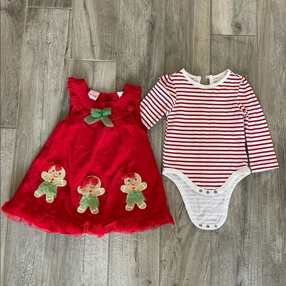 Gingerbread overall dress